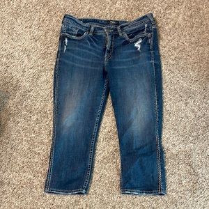 Silver capri jeans size 18/22 in great condition!!